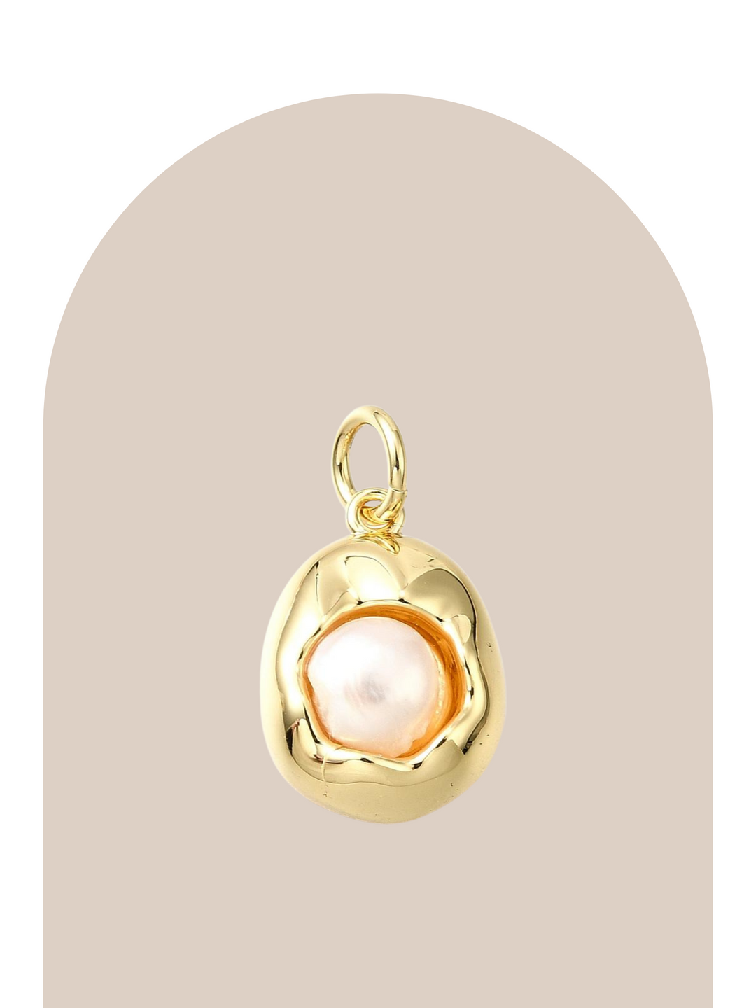 Gold & Pearl Charm