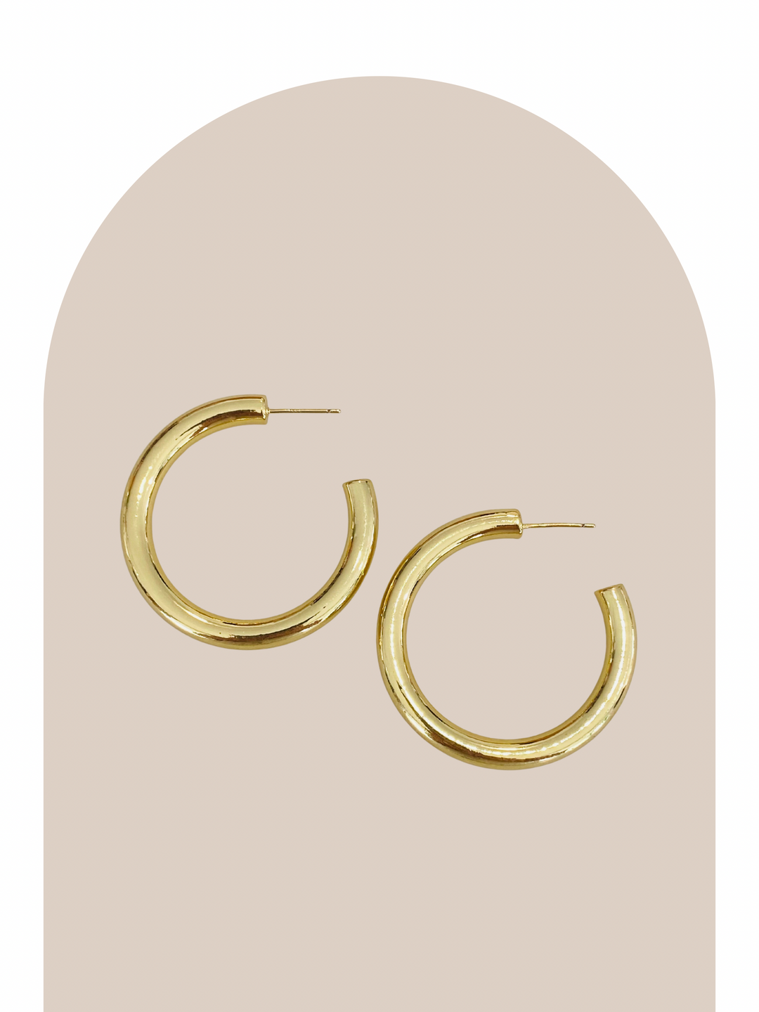 Gold Plated Half Hoop