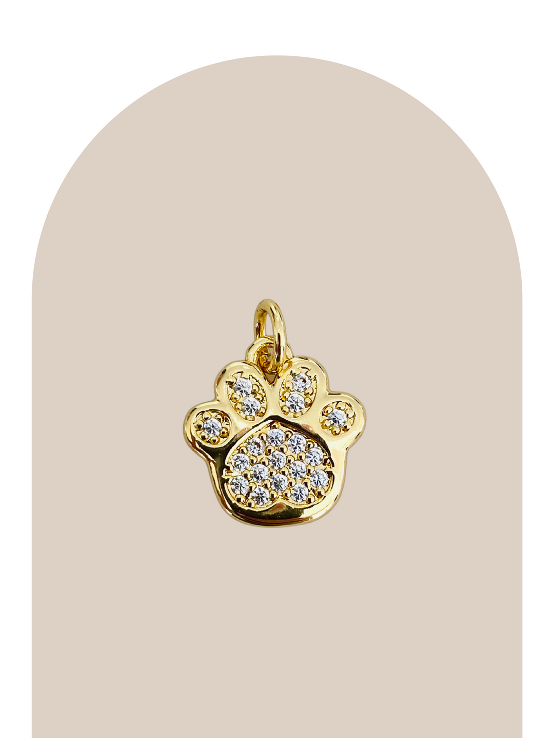 Gold Plated Paw Charm