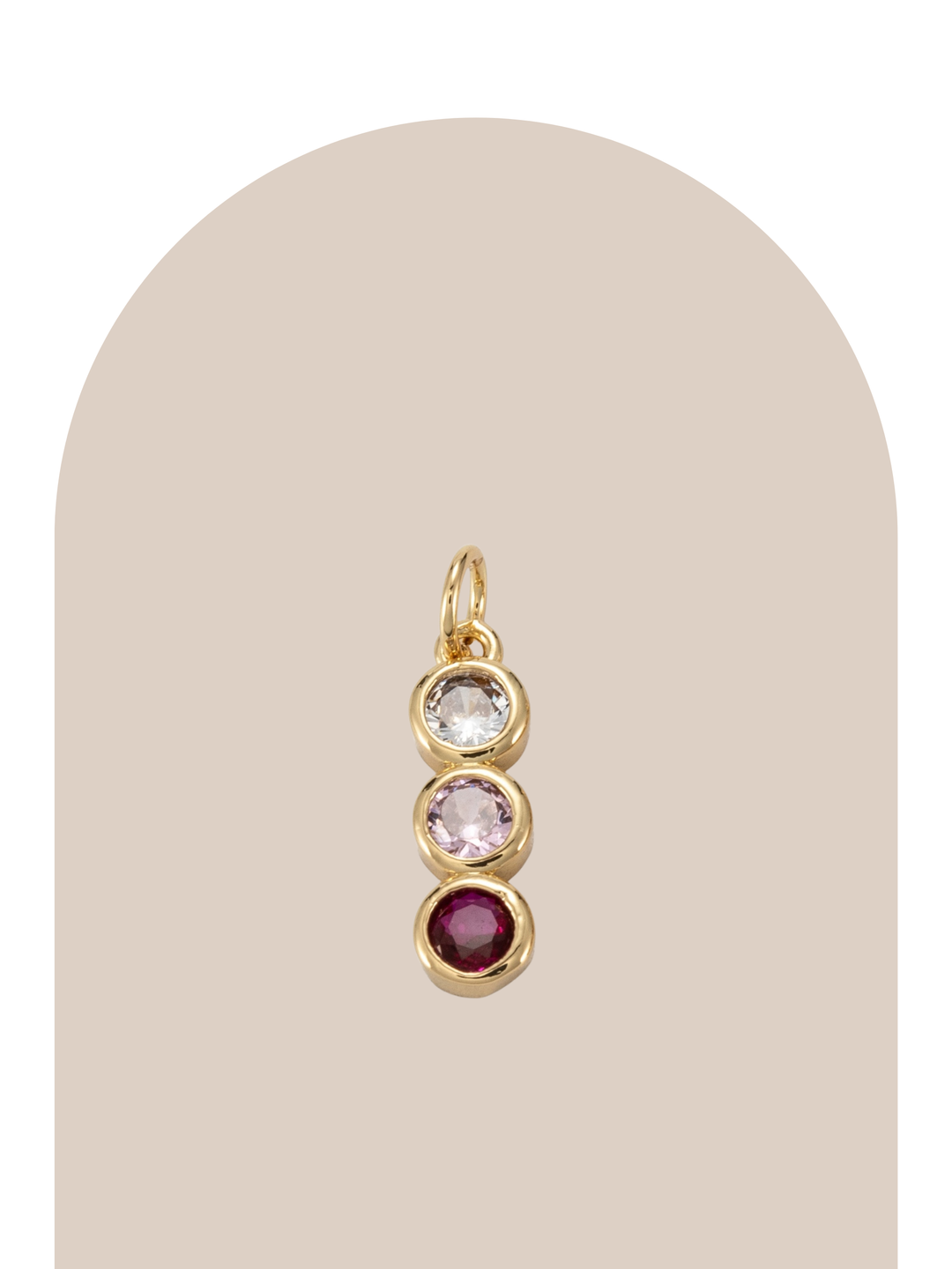 Gold Plated Pink Charm
