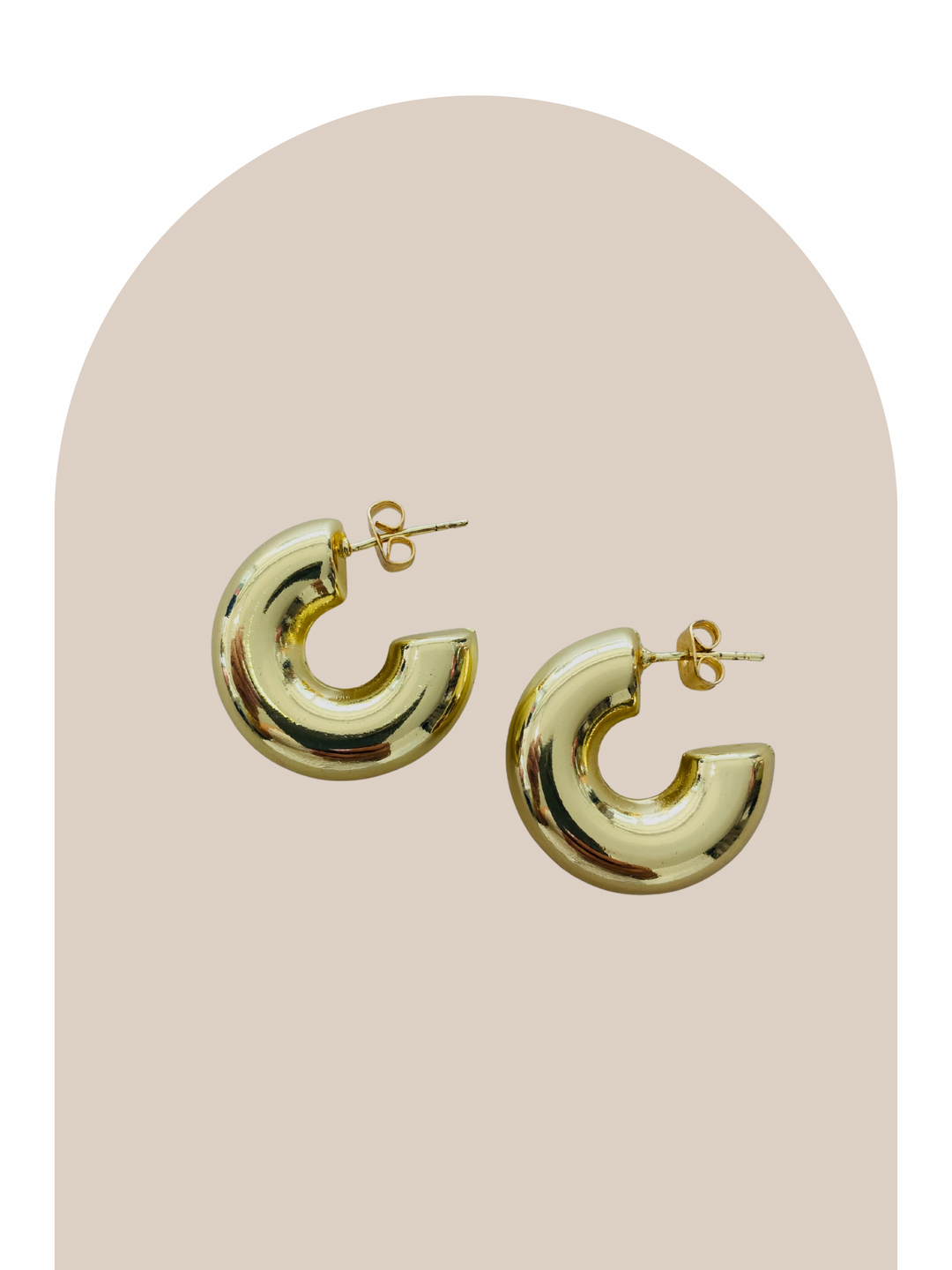Gold Plated Chunky Hoops