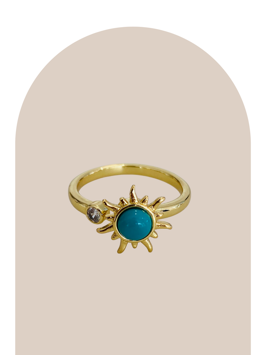 Gold Plated Sun Ring