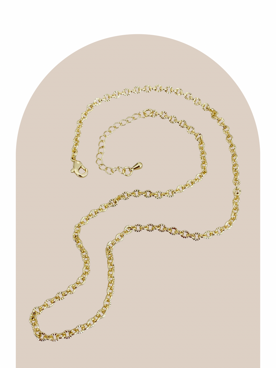 Gold Plated Texture Necklace