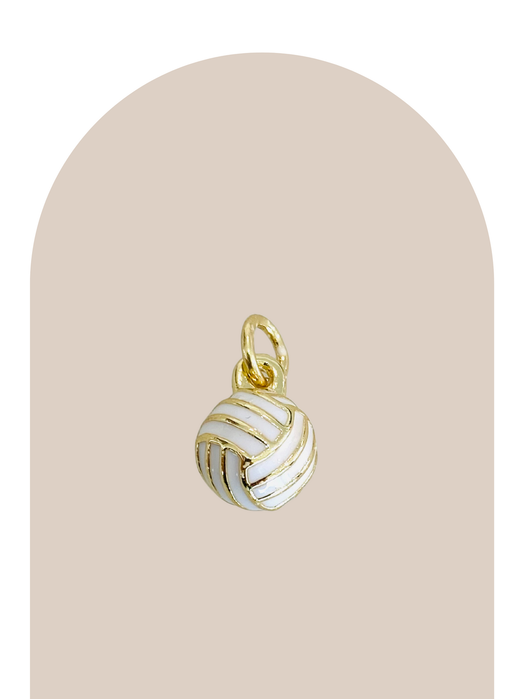 Gold Plated Voleyball Charm