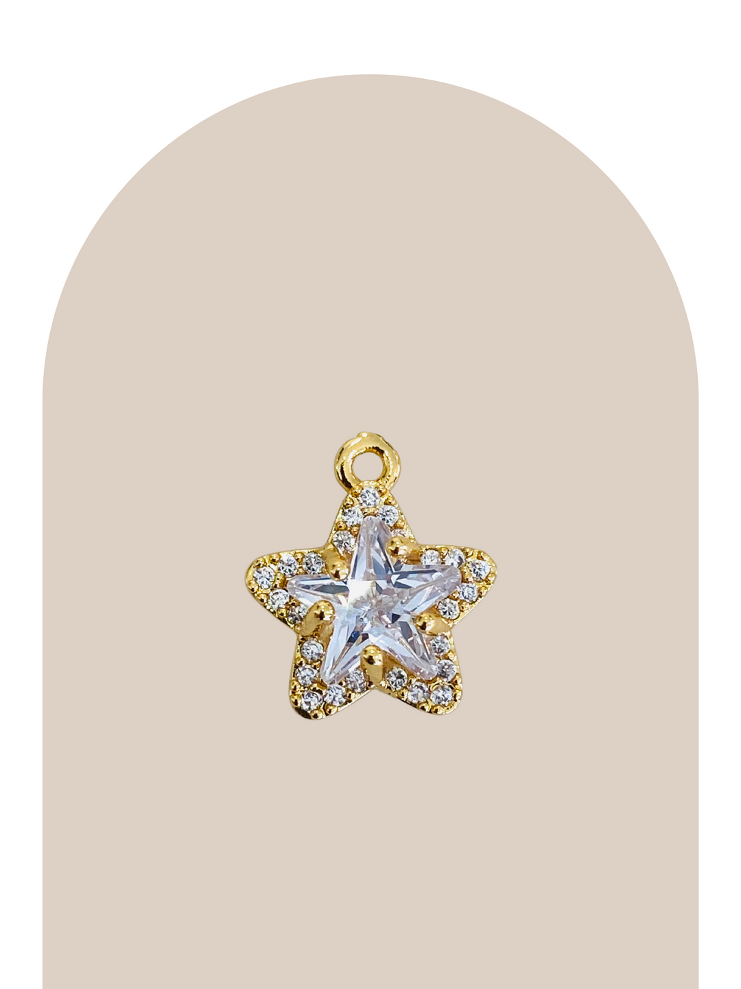 Gold Plated Shiny Sea Star Charm