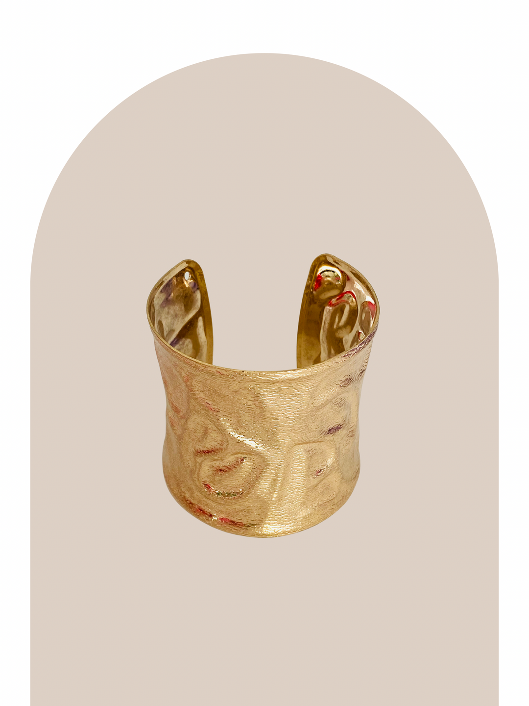Textured Gold Cuff Bracelet