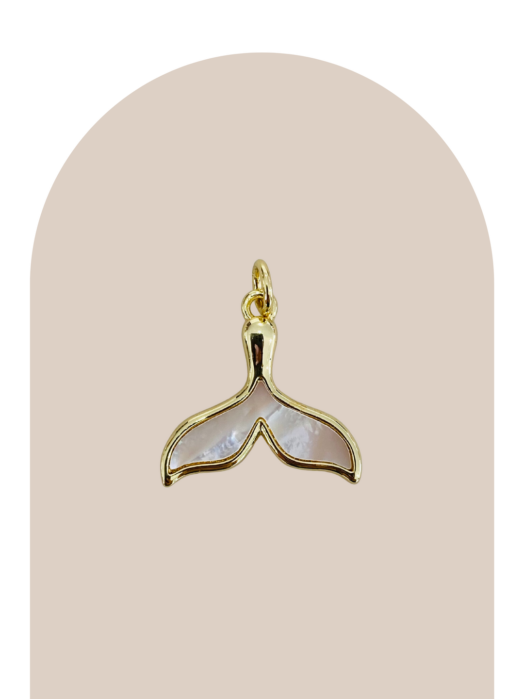 Gold Plated Siren Tail Charm