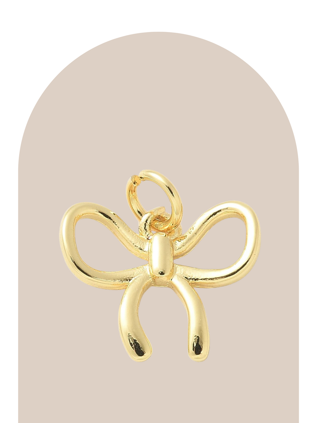 Gold Plated Mini Bow Charm