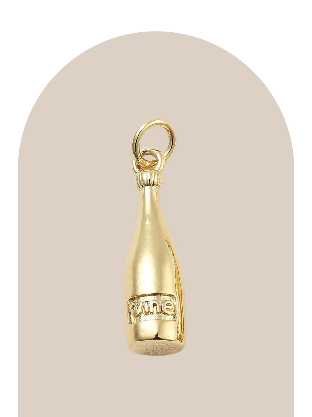 Gold Plated Bottle Charm