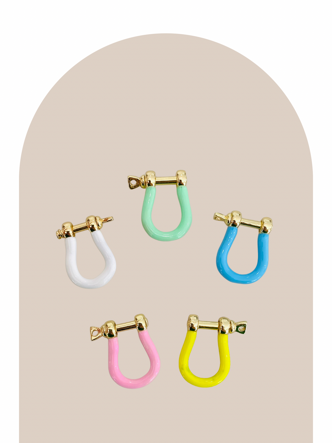Gold Plated D-Ring Anchor Charm