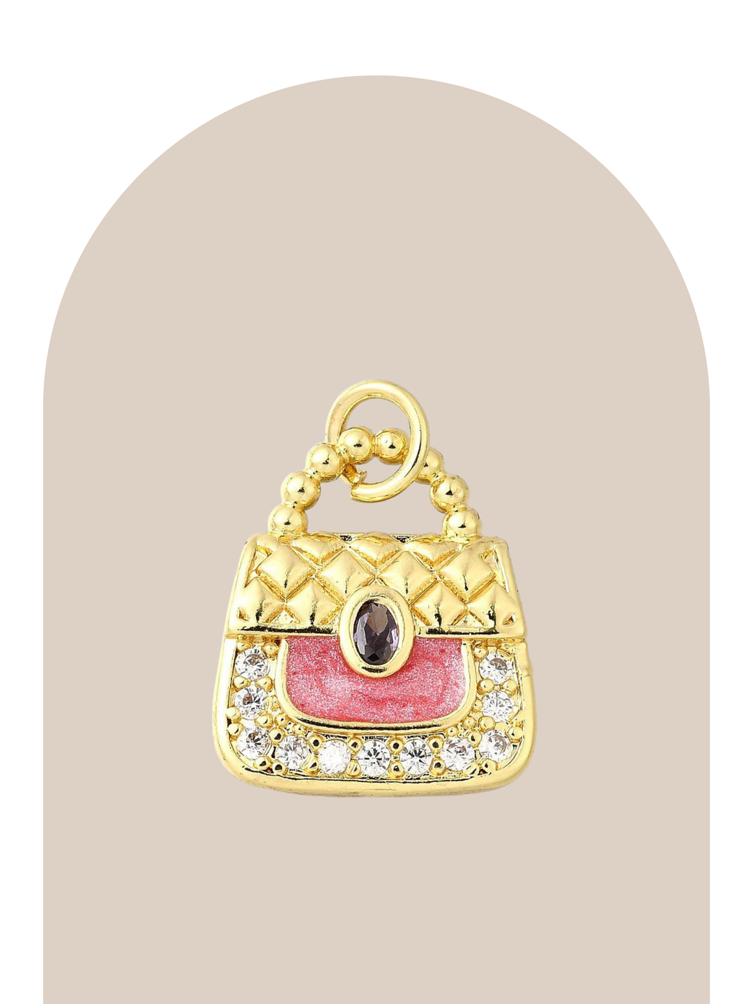 Gold Plated Purse Charm