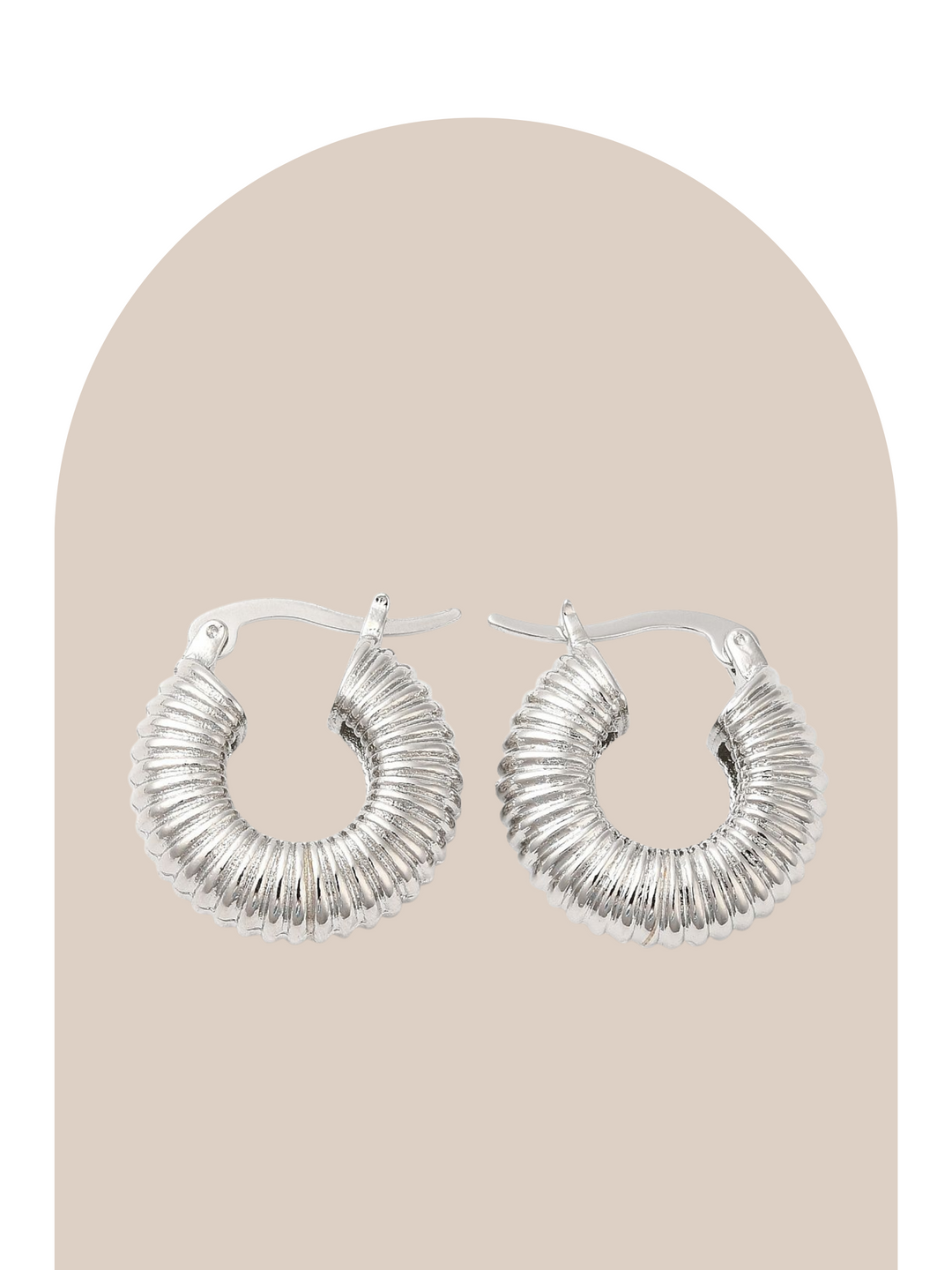 Silver Huggies Earrings