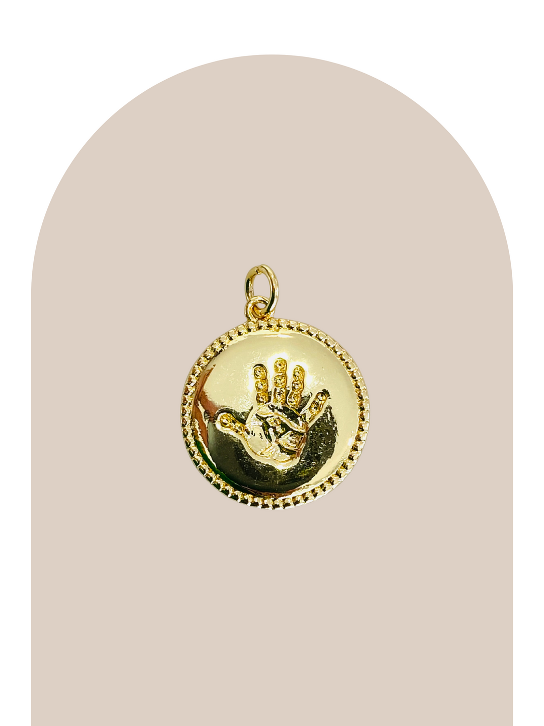 Gold Plated Hand Printed Charm