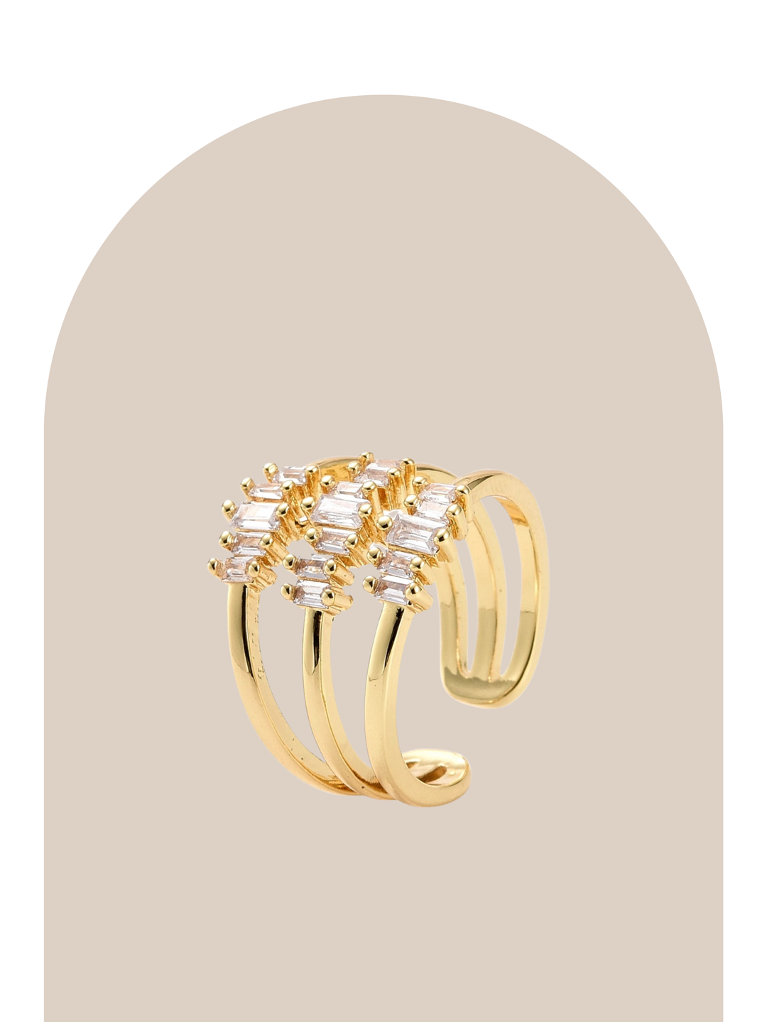 Gold Plated Elegant Shiny Ring