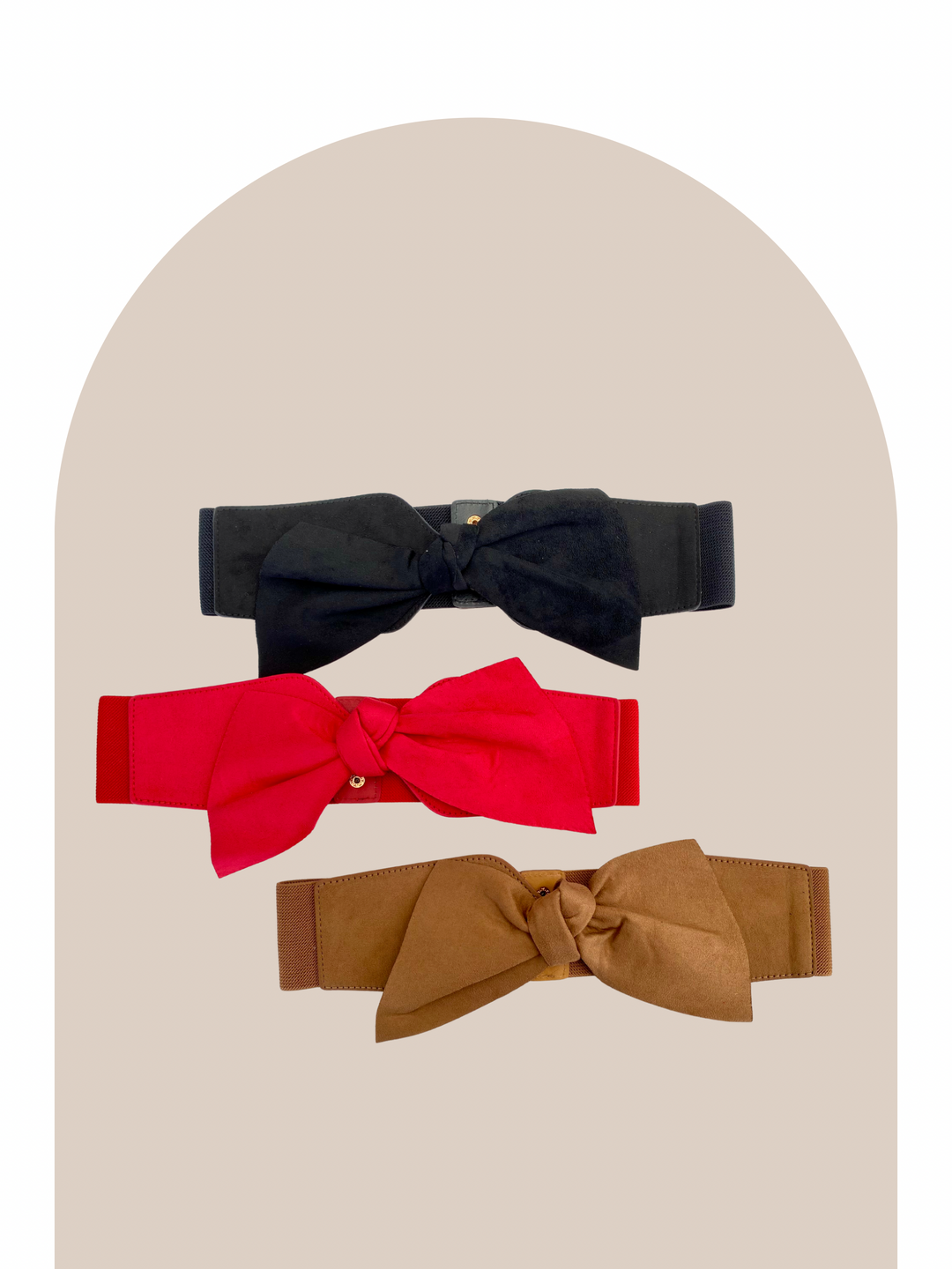 Suede Bow Belt