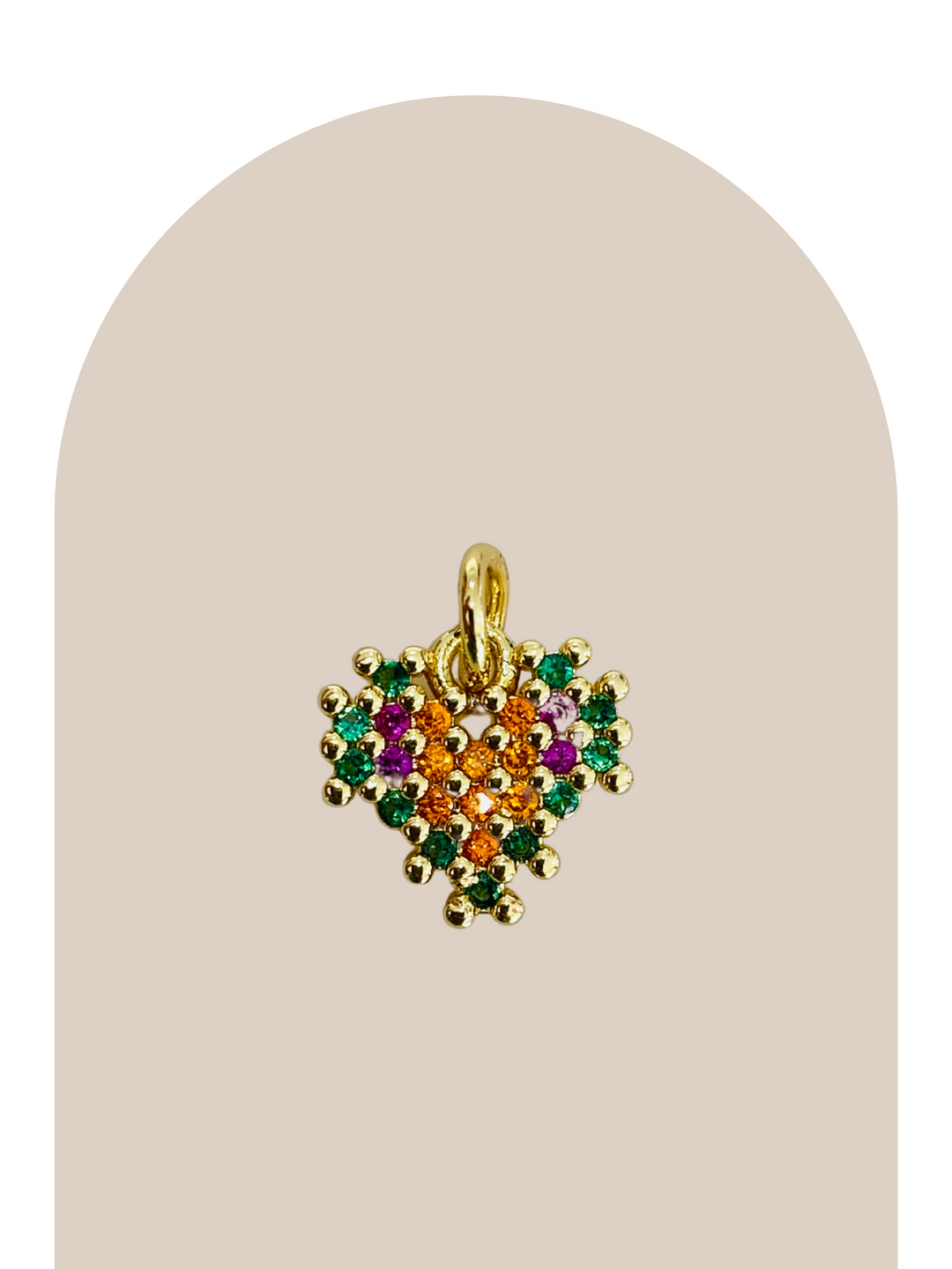 Gold Plated Multi Heart Charm