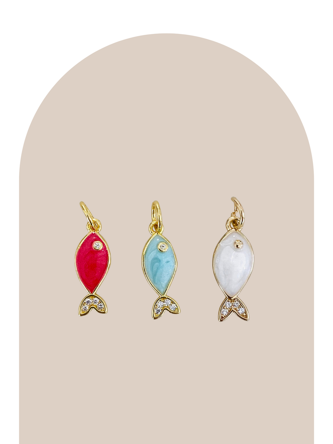 Gold Plated Mini Fish Charm