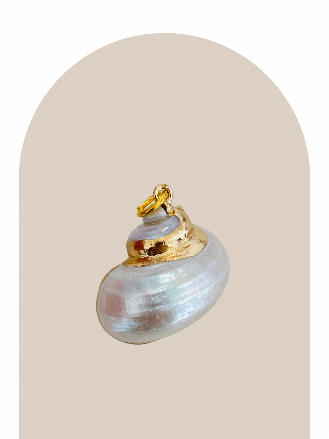 White Pearl Big Shell Charm