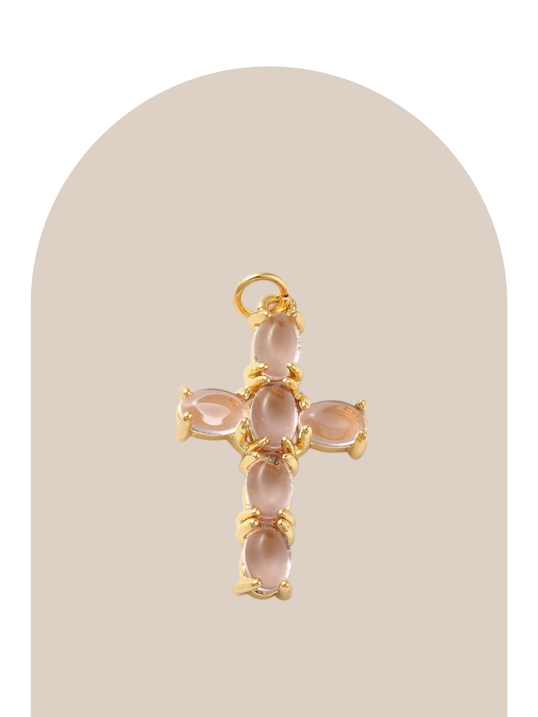 Nude Crystal Cross