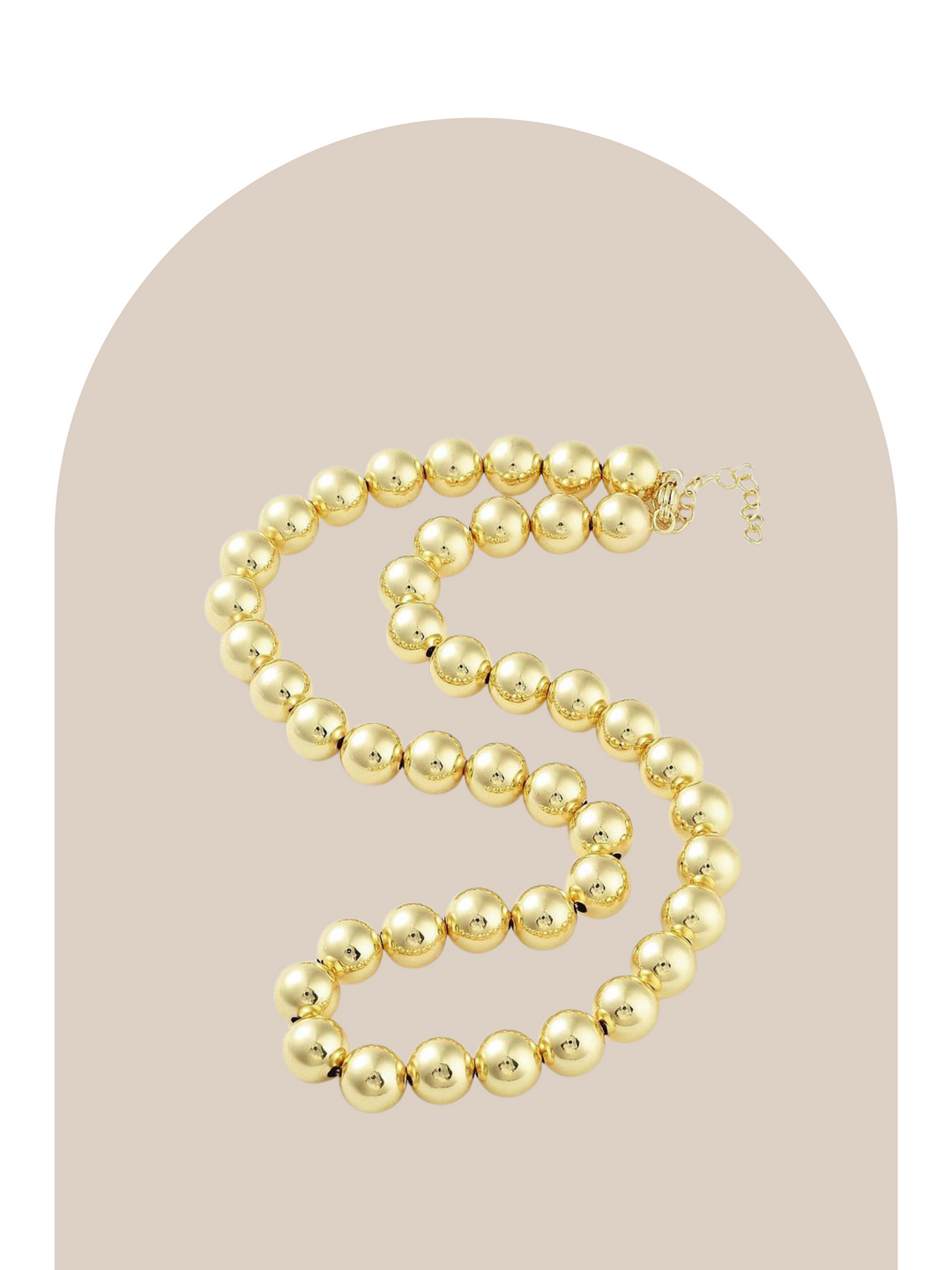 Big Beaded Gold Necklaces