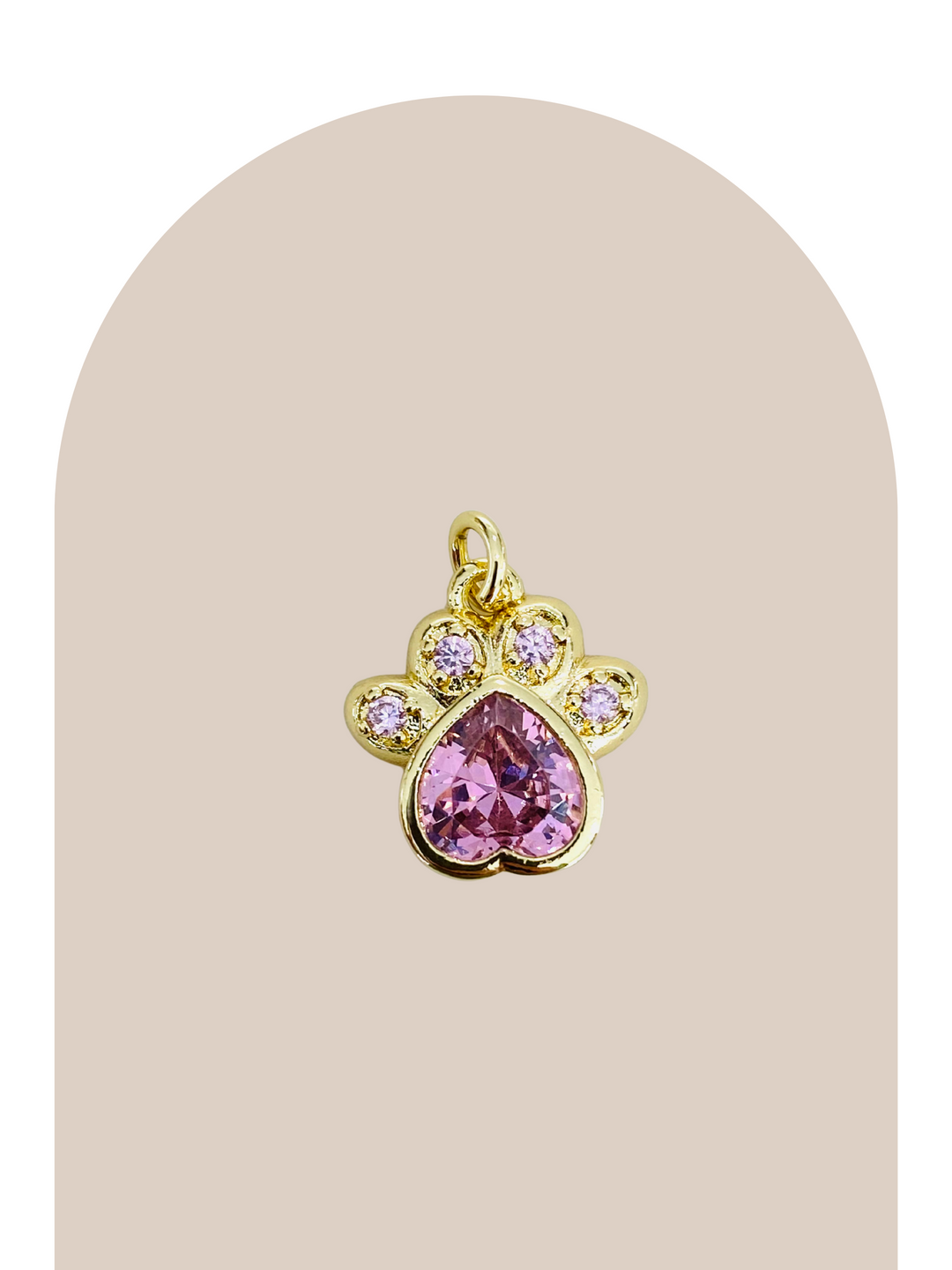 Gold Plated Paw Charm