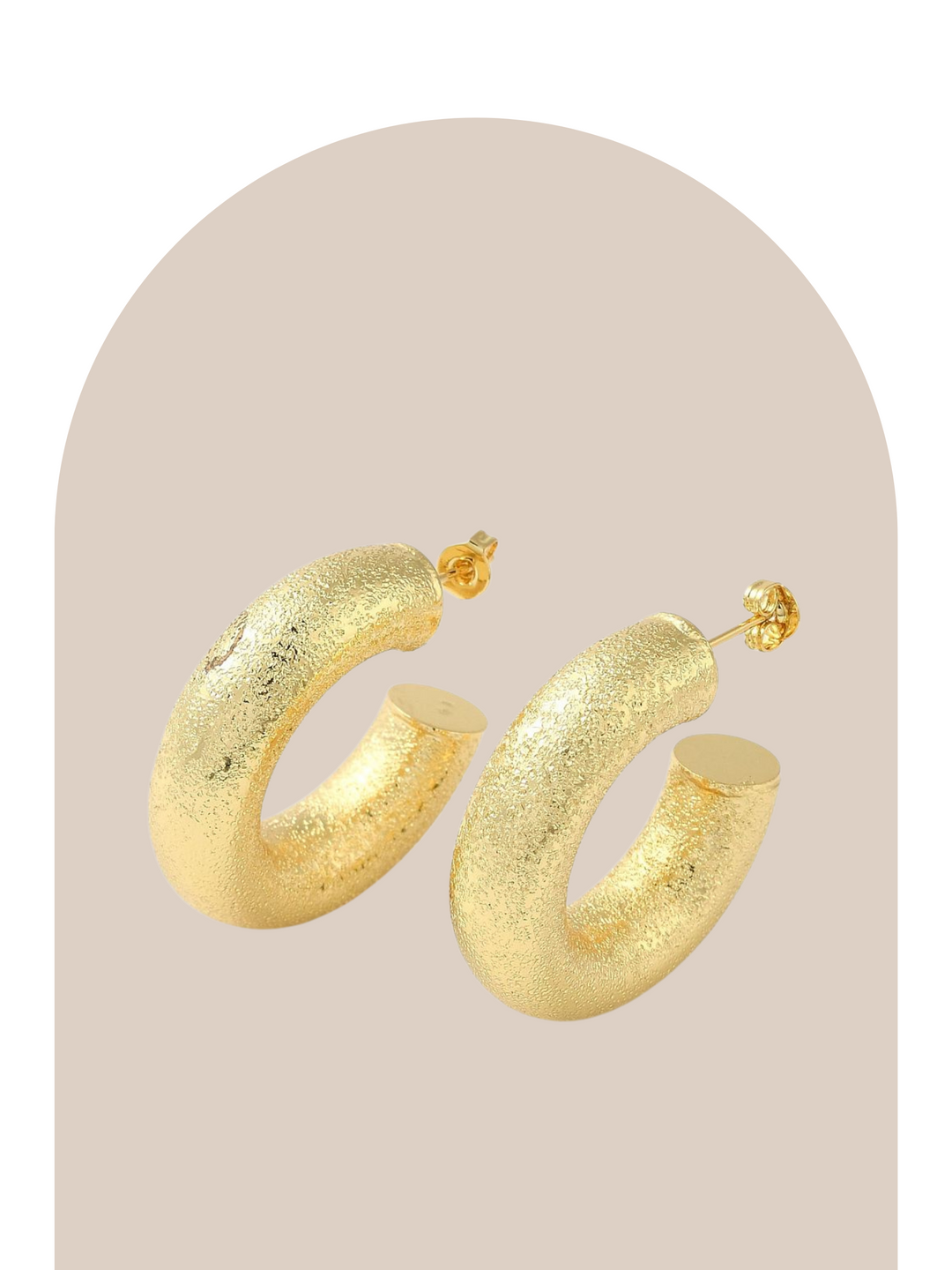 Matte Hoops Earrings