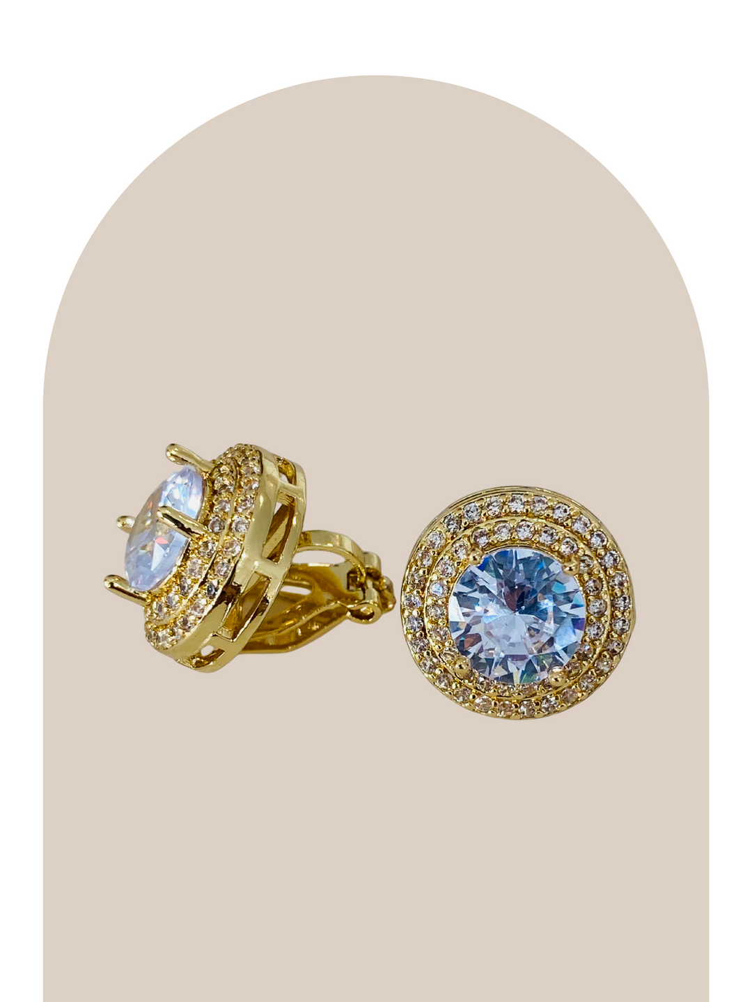 Crystal Clip Earrings
