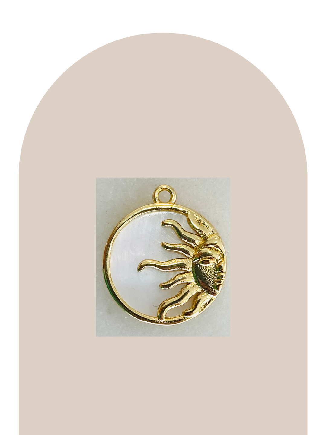 Gold Plated Sun Charm