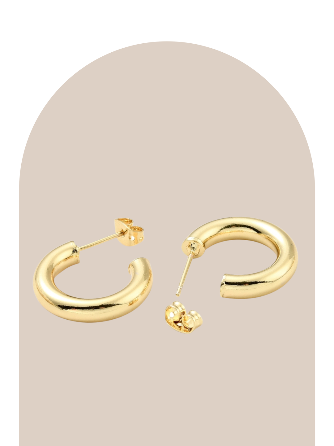 Gold Plated Elena Hoops
