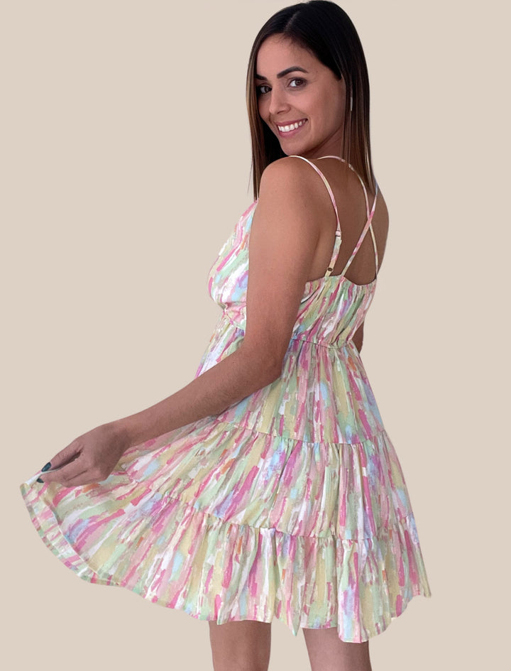 Flowy Multi Mini Dress