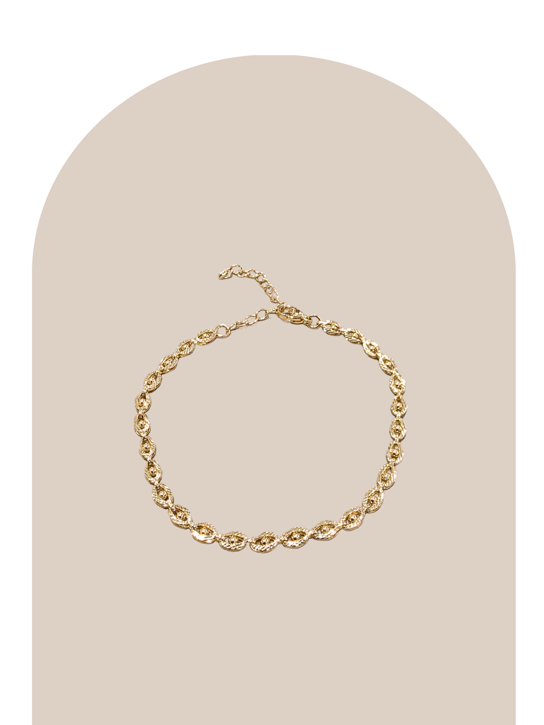 Gold Plated Texture Bracelet