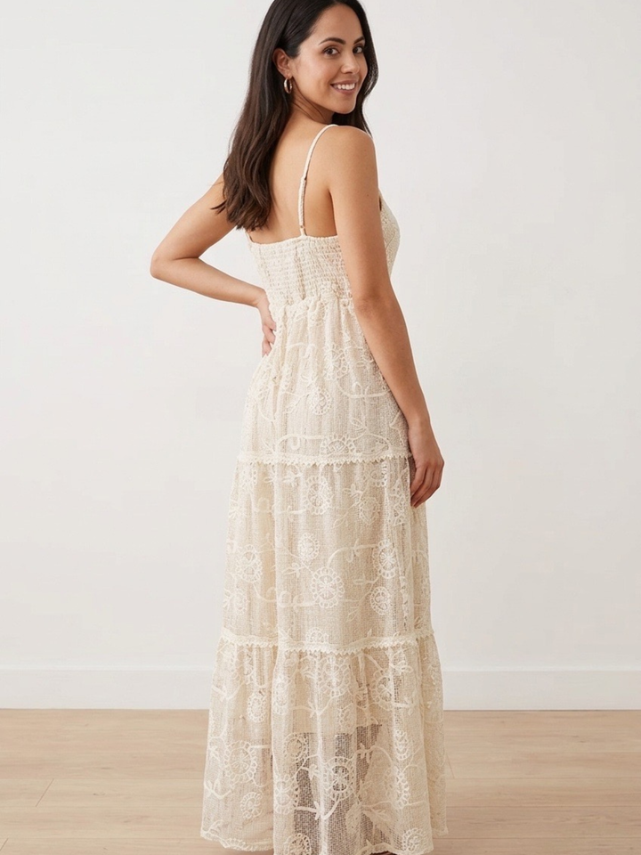 Camelia Cream Dress