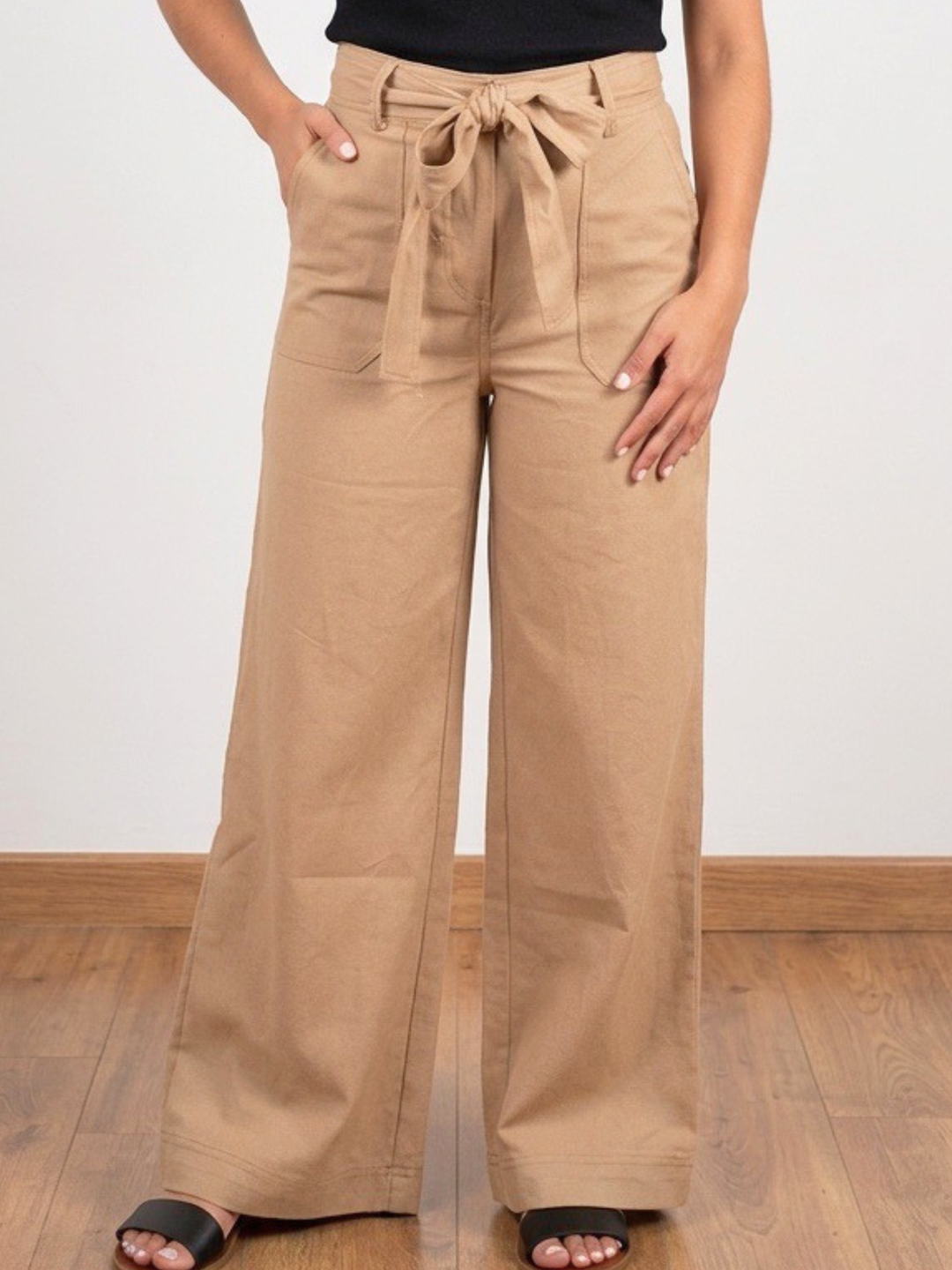 Nude Wide Leg Pants