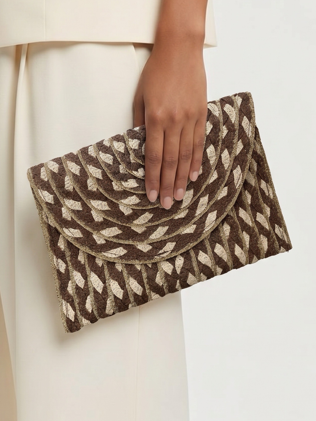 Raffia Braid Clutch