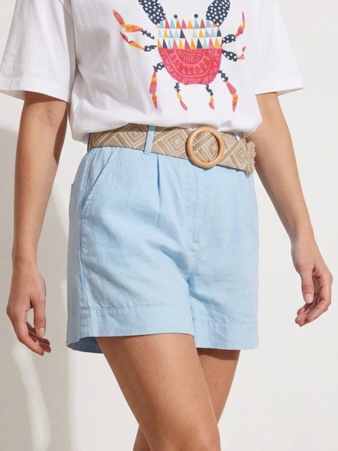 Italy Light Blue Short