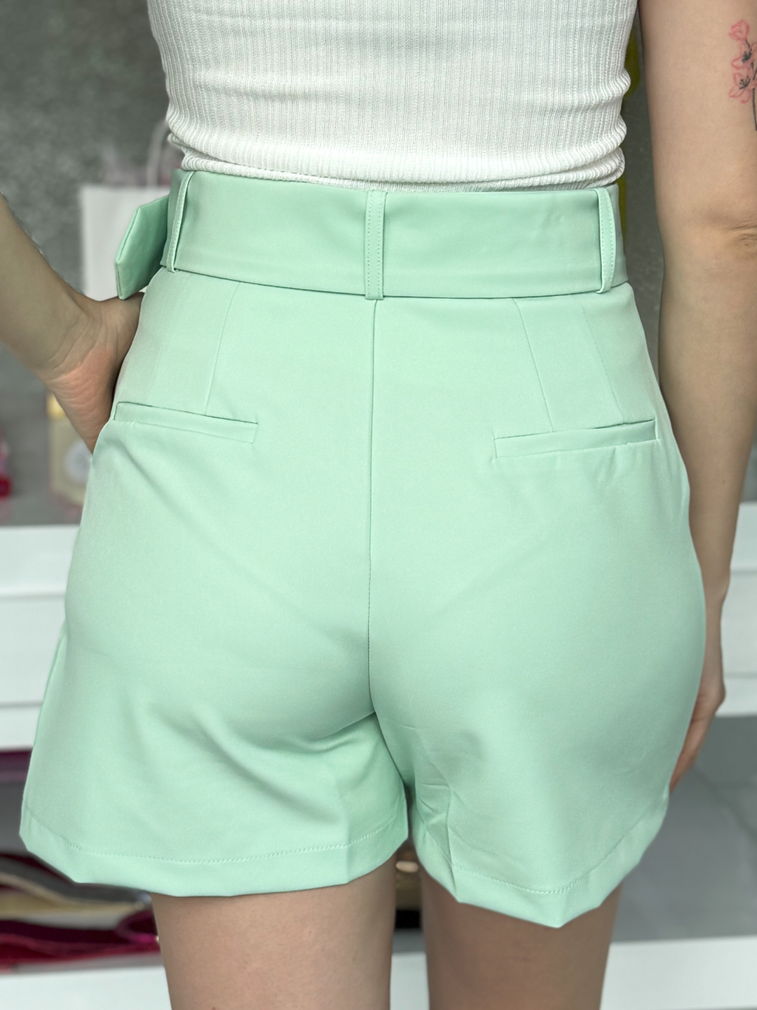 Mint high waisted shorts hotsell