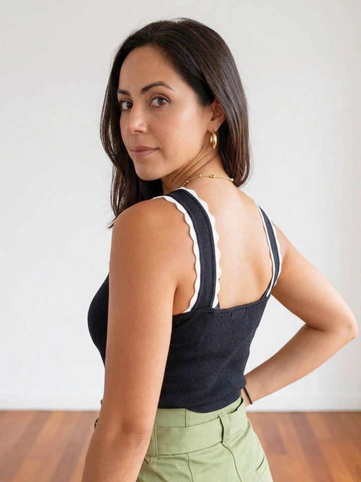 Pearl Neck Tank Top