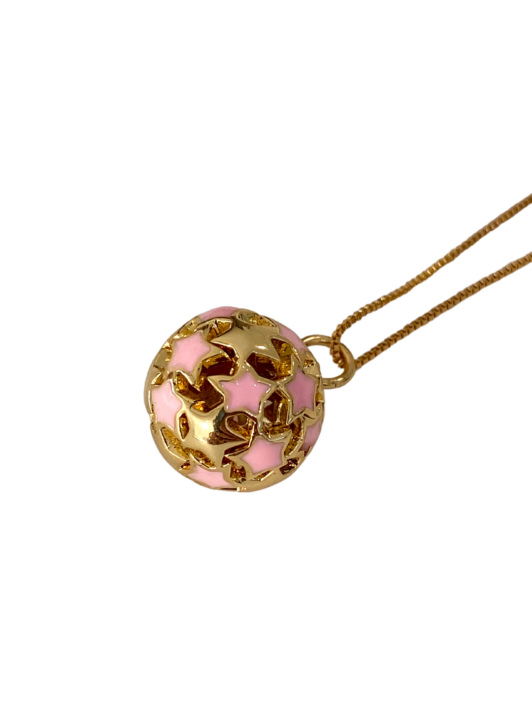 18K Gold Plated Ball Stars Necklace