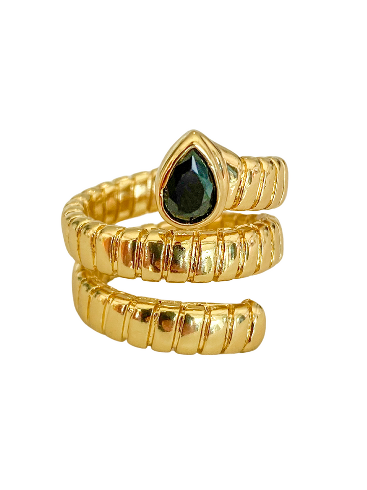 18K Gold Plated Glam Ring