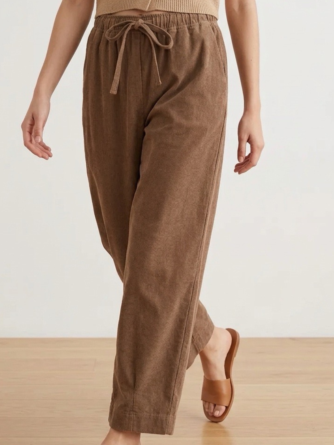 Brown Barrel Denim Pant