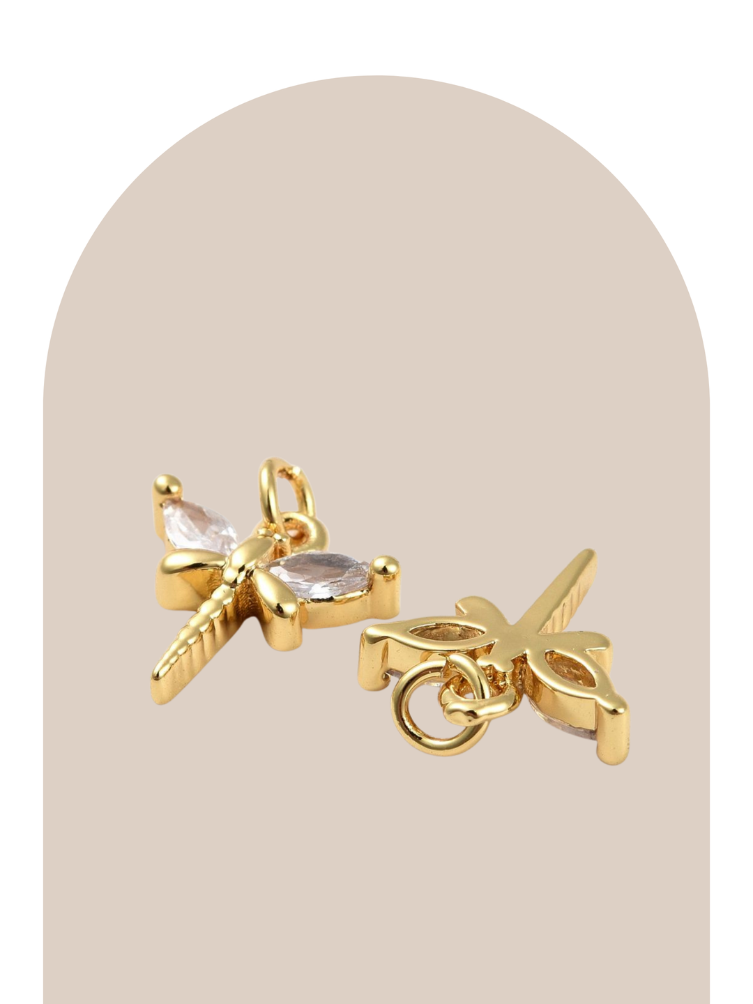 Gold Plated Libélula Charm