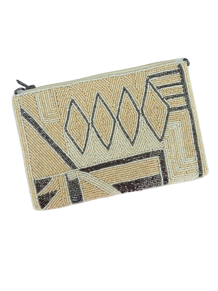 Geo Beaded Clutch