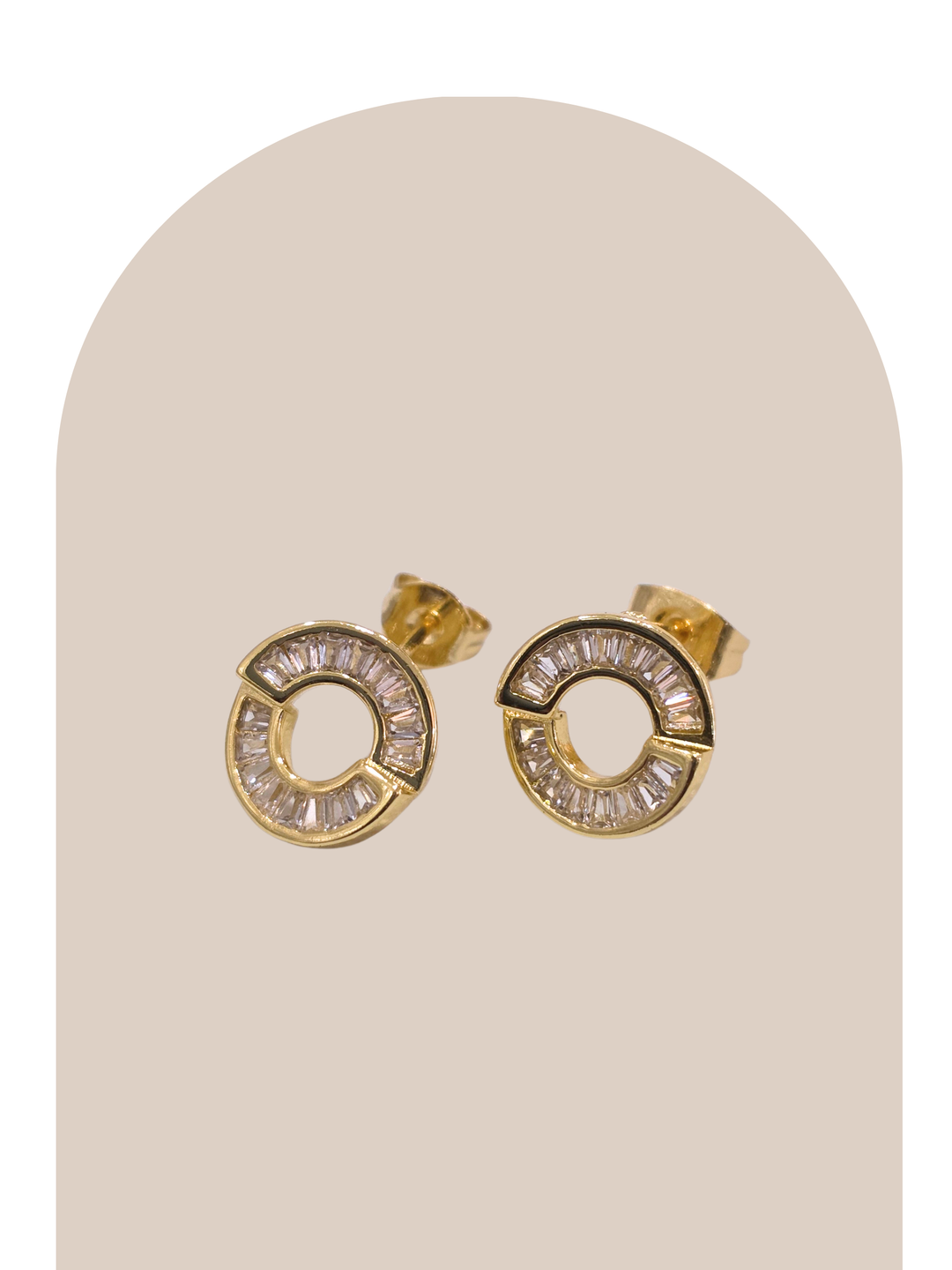 Circle Crystal Stud