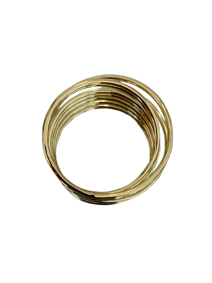 18K Gold Plated Wide Ring
