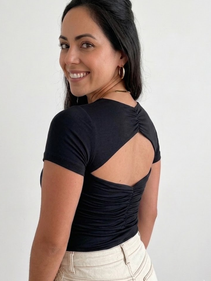 Kira Back Cut Out Bodysuit