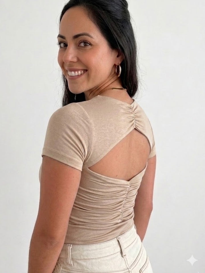 Kira Back Cut Out Bodysuit