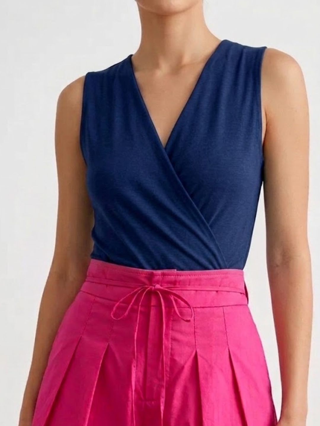 Sol V Neck Tank Top Bodysuit