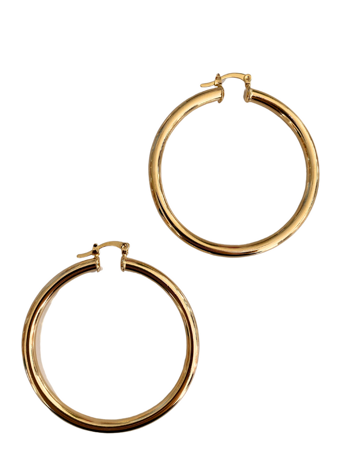 18K Gold Filled Hoops Earrings