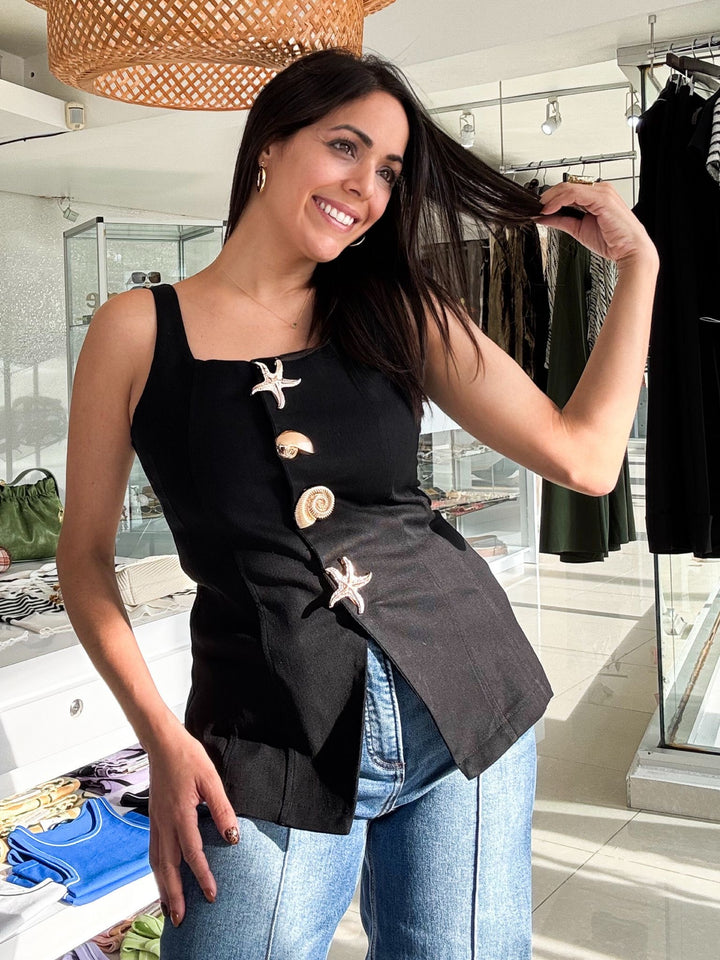 Marea Black Vest