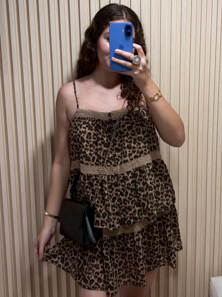 Animal Print Two Piece Set